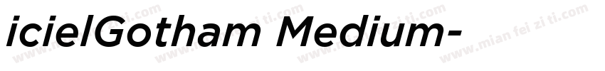 icielGotham Medium字体转换